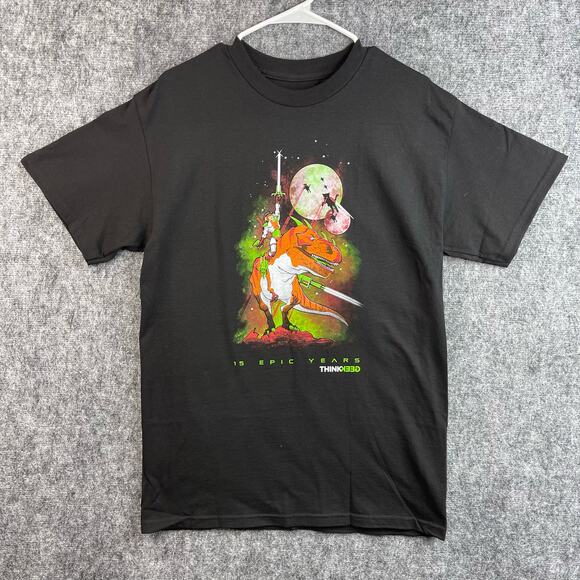 ThinkGeek 15 Years Epic Years Anniversary Shirt Size Medium Black - Picture 1 of 8
